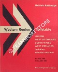 Book cover of Timetable - London, West of England, South Wales, West Midlands including suburban services 15 June 1964 to 13 June 1965 by British Railways Western Region